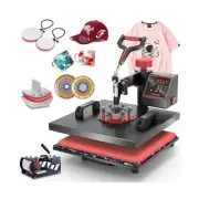 Heat Press Machine 5 in 1 Combo Heat Press 15 x 15 Inch Heat Transfer Machine...