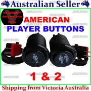 PLAYER 1 & 2 BUTTONS (BLACK), Lock nut & Micro Switch ARCADE / MAME