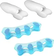 Soft Silicone Toe Separators, Universal Size Silicone Toe Separators, Comfortable Fit for Men and Women