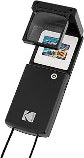 [KODAK] 1.8X Magnifying LED Slide Viewer | Compact Portable HD Multimedia Personal Projector for Vintage 35mm Film Slides & Negatives | Powerful Magnification, Battery Operated Backlight, Neck Lanyard