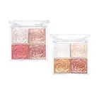 Highlighter Eyeshadow Makeup, Blush Blendable Highly Pigmented Cosmetic Face