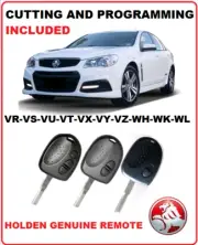 CUT & PROGRAM Holden Commodore Remote Car Key VS VR VU VX VT VX VY VZ WK WL WL