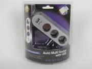 Protocol Auto Multi Socket With USB-Charging Port-12V DC to 3 Ports-USB-NEW