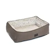 Superior Pet Goods Dog Lounger/Bed Light Brindle Faux Fur Mini 67x44x23cm