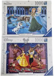 Ravensburger Disney Moments Beauty & the Beast + Frozen Jigsaw Puzzle 1000 pc