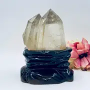 Golden Rutilated Quartz Double Tower Crystal Generator 1176g 183mm