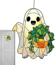 Ghost Sun Catcher - Ghost Decor - Sun Catcher Cute 2D Spooky Ornaments Decorations for Window Holiday Crafts, Home Classroom Outdoor