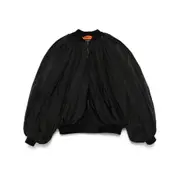 [Balenciaga] Balenciaga Draped Bomber Jacket 34 FR BLACK