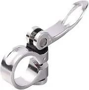 Cycling Seat Clamps Clamp Aluminium Quick Release Mountain BMX Road Bike Bicycle Seatpost Clamp 25.4mm 28.6mm Bike Saddle Seat Clamp Seat Post Clamp(Silver 28.6mm)