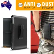 For Apple iPhone 16 15 14 Plus Pro Max Leather Case Holster Pouch with Belt Clip