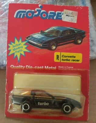 Vintage MAJORETTE #268 Corvette Turbo Racer made in France. MOC.
