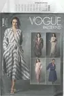 Vogue Sewing Pattern V1653 Miss Deep V Neck Dress With Lapel Collar Sz 14-22