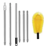 Arrovarp Gutter Cleaning Brush,Flexible Brush Head Gutter Cleaner - Safe Long Lasting Gutter Cleaning Tool for Home Maintenance High Pressure Waterflow