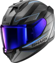Shark D-Skwal 3 Sizler, full face helmet , color: Matt Black/Dark Grey/Blue , size: M