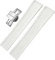 [CEKGDB] 21mm Colorful Fluorous Rubber WatchBands For Patek 5164A 5167A AQUANAUT Philippe Series Butterfly Buckle Silicone Watch Strap