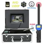 7Inch 1080P Sewer Pipeline Camera Self Leveling DVR 16GB 40M 512HZ Pipe Locator
