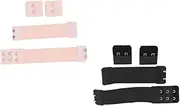 [Yardenfun] 2 Sets Wig Adjustment Strap Pasties Wrench Closures Ribbon Waterproof Tape Clothe Pantry Accessories Tape Combination Hanger Strapless Wig Agate Bracelets Inserts Dance Polyester