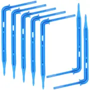 100 PCS Irrigation Tools Blue Drippers Shrub Stakes Spike Ground Emitter