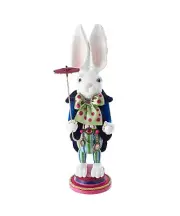 Kurt Adler Alice In Wonderland 18" Hollywood ™ White Rabbit Nutcracker