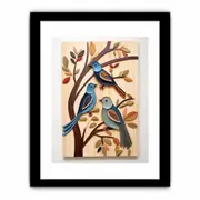 Birds Wood Canvas Art Print