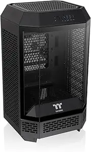 Thermaltake The Tower 250 Tempered Glass Mini Tower Case Black Edition, CA-1Z9-00S1WN-00