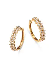 Bloomingdale's Fine Collection Diamond Double Row Hoop Earrings in 14K Yellow Gold, 1.0 ct. t. w.
