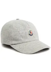 Moncler Logo Cotton cap - Grey One Size