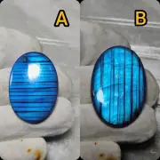 rare 100% Genuine Blue Labradorite Cabochon Gemstone For Making Jewelry