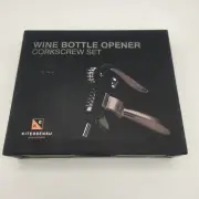 NIB Kitessensu Wine Bottle Opener Corkscrew Set