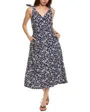 Nation LTD Marcela Tie-Strap Midi Dres