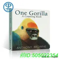 在飛比找露天拍賣優惠-One Gorilla Board Book 一只大猩猩 A