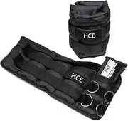 HCE Adjustable Ankle Arm Wrist Weights Set Fully Adjustable Weighted Strap for Hand & Leg - Unisex Weighted Cuffs Best for Walking, Jogging, Gymnastics, CrossFit, Martial Arts, Cardio, Agility Speed Training