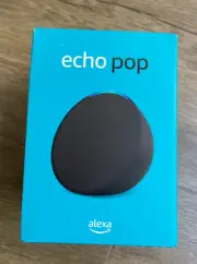 New Sealed Amazon Echo Pop Smart Speaker Alexa Full sound Charcoal Black