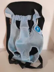 Pet Dog Carrier Backpack Puppy Cat Mesh Travel Bag Front Portable Light BLUE