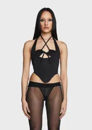 Synergy Bae Corset Top - Black