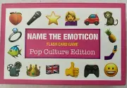 Name The Emoticon Flash Card Game Pop Culture Emoji Guess Teen Tween Party New