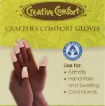 Crafters Comfort Support Gloves for Needlework, Quilting, Cross Stitch