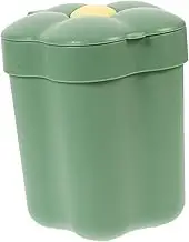 LALAFINA Flower Trash Can Countertop Garbage Bin Cute Things Waste Container Table Top Trash Can Decorative Rubbish Bin Desktop Trash Can Pink Small Wastebasket Mini Plastic Office
