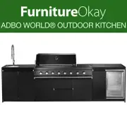 Adbo World® Aspire 6-Burner BBQ Outdoor Kitchen Stainless Steel Outdoor Grill