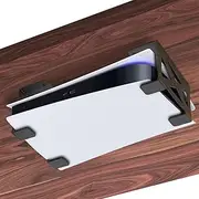 FOROIRON Under Desk Holder for PS5,Stealth Mount Compatible with Playstation 5 Disc & Digital Edition Stand