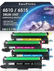6510 6515 108R01420 108R01419 108R01418 108R01417 Drum Unit Replacement for Xerox Phaser 6510DN 6510DNI 6510DNM 6510N WorkCentre 6515DN 6515DNI 6515DNM 6515N Printer (4-Pack)