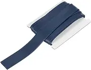 uxcell Double Fold Bias Tape for Sewing 1 Inch x 6 Yards Satin Pre-fold Continuous Binding Tape for Seaming Quilting Hemming Binding DIY Crafts, Navy Blue