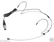 Black Headset Microphone for Samson AKG Wireless Omnidirectional Headworn Mic