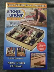 As Seen On TV Shoes Under Space Saving Shoe Storage Organizer Slides Under Bed