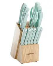 Kenmore 14pc Stainless Steel Cutlery Set with Block