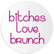 B*tches Love Brunch - 100 Pack Circle Stickers 3 Inch