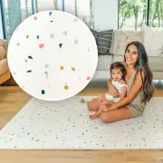 Baby & Child Play Mat | Modern Terrazzo Play Mat | 4X6 Ft Extra-Thick Seamless E
