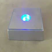 LED Light Base Multi Color LED Light Base Square Crystal Selenite Jewel Display.