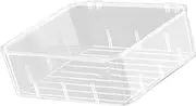 [Omabeta] Clear Sock Storage Box Plastic Transparent Partition Organizer Drawer for Storing Socks Underwear Ties Bedroom Dormitory Portable Travel
