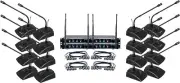 VocoPro Sixteen Channel UHF Wireless Conference Microphone System